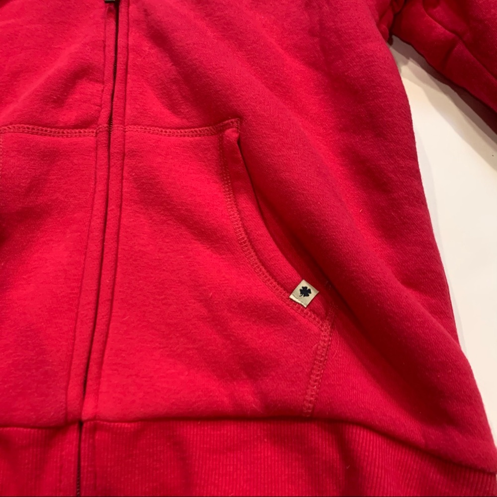 Vintage Lucky Brand Sherpa-Lined Full Zip Up Hoodie Sweatshirt Size Large - Picture 7 of 11
